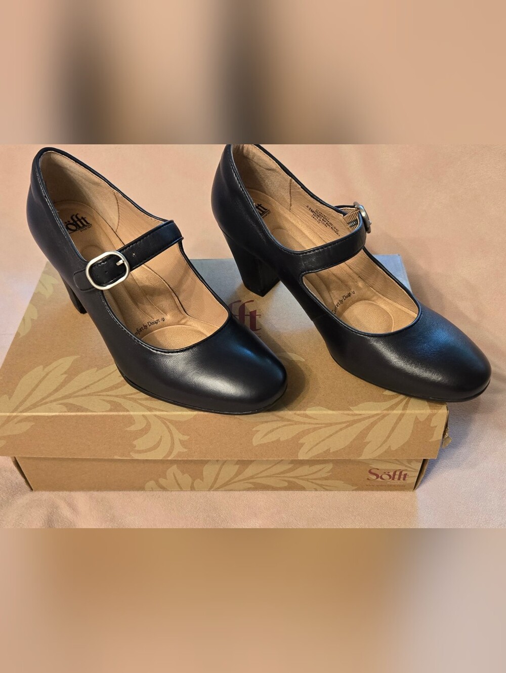 Sofft Navy Blue Mary Jane Shoes Size 9.5
